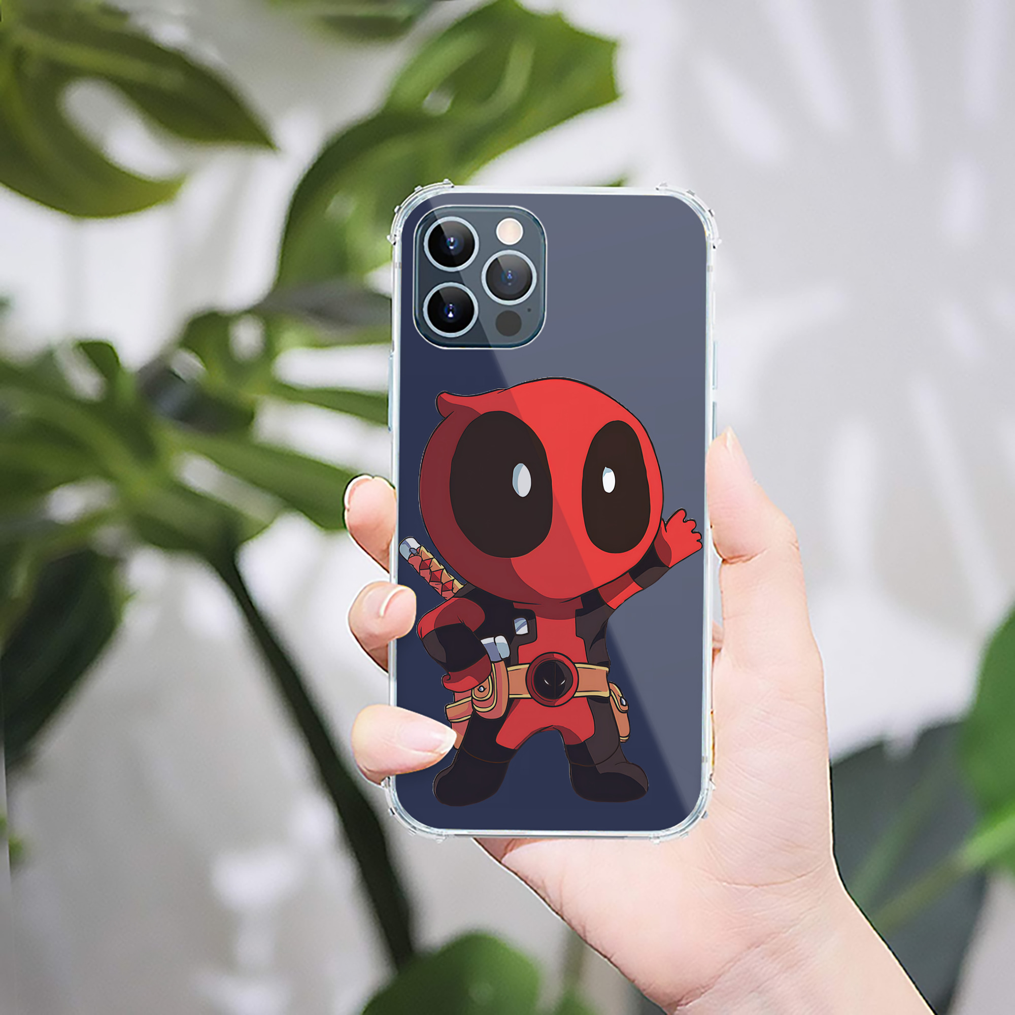（画像用） Deadpool デッドプール 【iPhone 12シリーズ対応】透明スマホケース（クリアソフトケース）